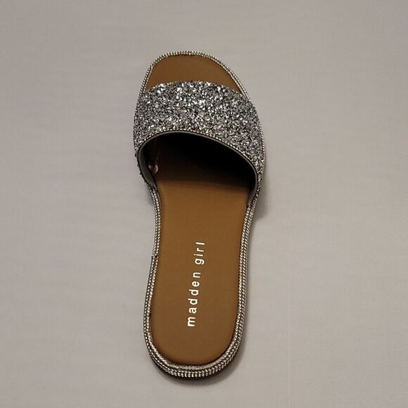 BRAND NEW Madden Girl BIJOUR WOMEN's RHONESTONE SLIDE SANDAL R3 - Picture 4 of 16